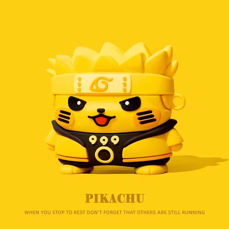 Pikachu Pokemon x Narutro airpods case